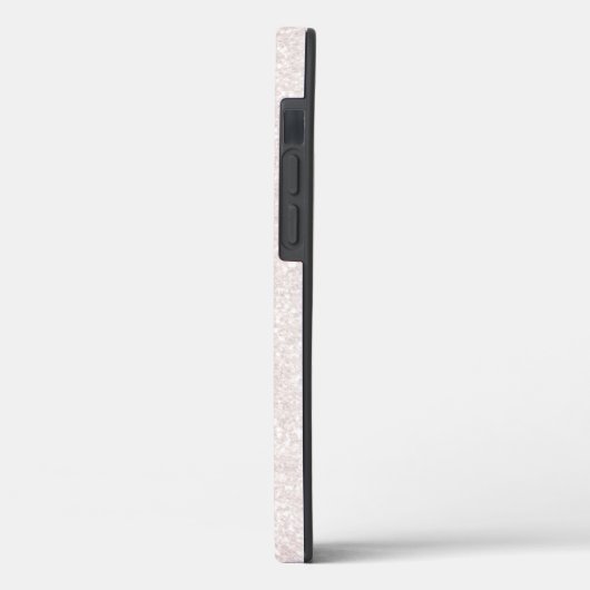 Girly Roos Gold Glitter Script Monogram Case-Mate iPhone Case (Achterkant / Links)