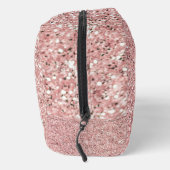 Girly Roos Gold Glitter Sparkles Monogram Toilettasje (Rechts)