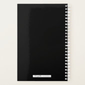 Girly Roos Gold Marble Abstract Monogram Planner (Achterkant)