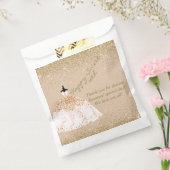 Girly Roos Gold Persoonlijk Sweet 16th Birthday Bedankzakje (Gezegeld)