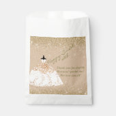 Girly Roos Gold Persoonlijk Sweet 16th Birthday Bedankzakje (Voorkant)