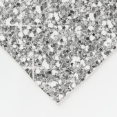 Girly Roos Gold Silver Glitter Ombre Design Fleece Deken (Hoek)