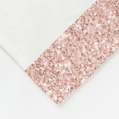 Girly Roos Gold Unicorn / Floral Waterverf Rozen Fleece Deken (Hoek)