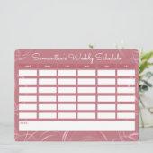 Girly Roos Gold Weekly School (Staand voorkant)