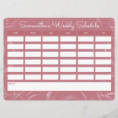 Girly Roos Gold Weekly School (Voorkant)