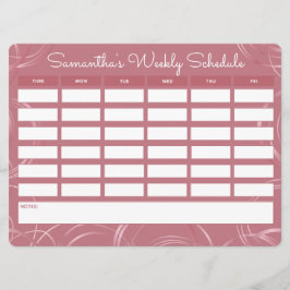 Girly Roos Gold Weekly School