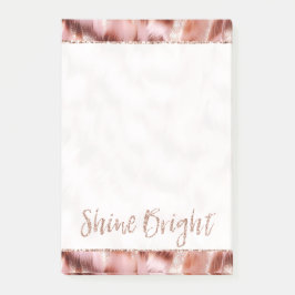  Girly Roos Gold Zebra Glitter Shine Bright Post-it® Notes