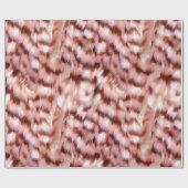 Girly Roos Gold Zebra Glitzy Animal Cadeaupapier (Vlak)