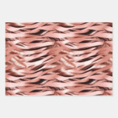 Girly Roos Goud Roze Wit Inpakpapier Vel (Voorkant 3)