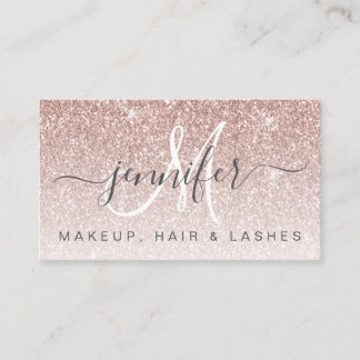 Girly Roos Gouden Glitter Open COVID Make-up Haar Visitekaartje