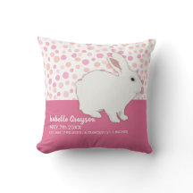 Girly Roos Pink Polka Dots Bunny Keepslag