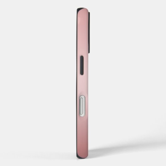 Girly Rose Gold Ombre Personalized Name Case-Mate iPhone Case (Achterkant / Rechts)