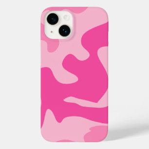 Girly roze abstracte kunst Case-Mate iPhone 14 hoesje