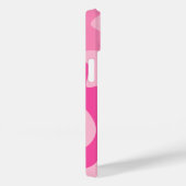 Girly roze abstracte kunst Case-Mate iPhone case (Achterkant / Rechts)