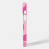 Girly roze abstracte kunst Case-Mate iPhone case (Achterkant / Links)
