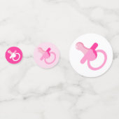 GIRLY ROZE BABY BOOTIES EN BINKYS CONFETTI (Achterkanten)