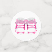 GIRLY ROZE BABY BOOTIES EN BINKYS CONFETTI (Kleine voorkant)