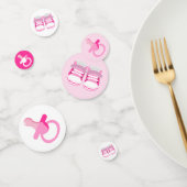 GIRLY ROZE BABY BOOTIES EN BINKYS CONFETTI (Groep)