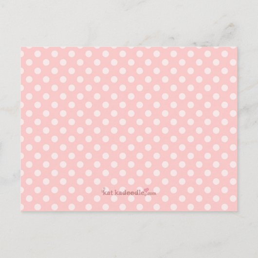 Girly Roze Baby shower Boek Invoegen Verzoek Kaart (Achterkant)