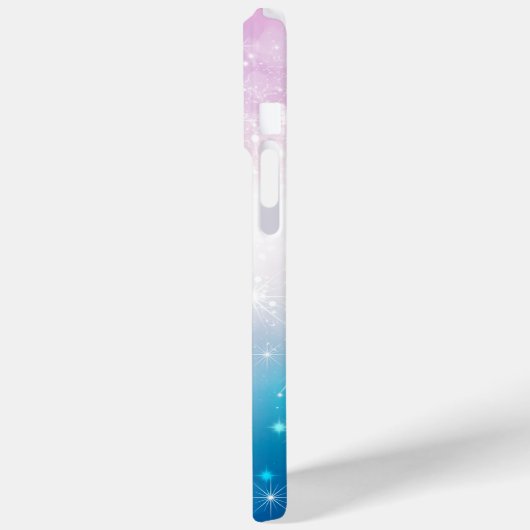 Girly Roze Blauwe Glitter Bokeh Lights Case-Mate iPhone Case (Achterkant / Links)