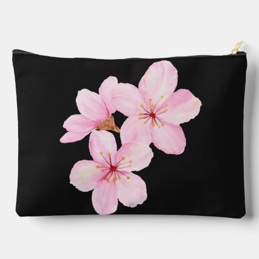 Girly Roze Bloemen Custom Etui (Achterkant)