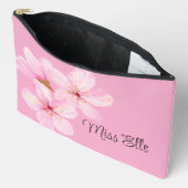 Girly Roze Bloemen Custom Etui (Open)