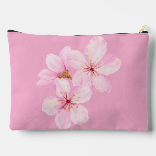 Girly Roze Bloemen Custom Etui (Achterkant)