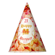 Girly Roze Bloemen Modern 21ste Verjaardag Papier