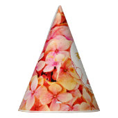 Girly Roze Bloemen Modern 21ste Verjaardag Papier Feesthoedjes (Links)