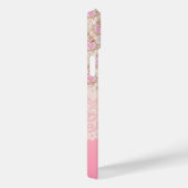 Girly  Roze Bloemen Rozen lint en kant Case-Mate iPhone Case (Achterkant / Rechts)