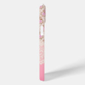Girly  Roze Bloemen Rozen lint en kant Case-Mate iPhone Case (Achterkant / Rechts)