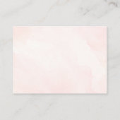 Girly roze bloemige pompoenluiers voor Baby shower Informatiekaartje (Achterkant)