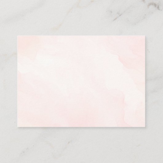 Girly roze bloemige pompoenluiers voor Baby shower Informatiekaartje (Achterkant)