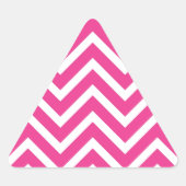 Girly roze Chevron Patroon Sticker (Voorkant)