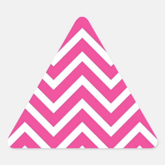 Girly roze Chevron Patroon Sticker (Voorkant)