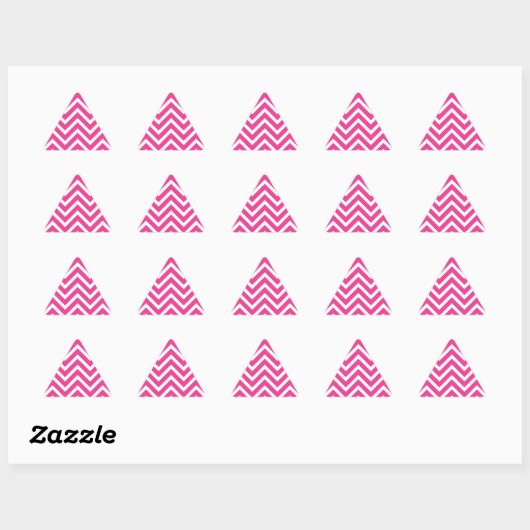Girly roze Chevron Patroon Sticker (Vel)