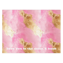 Girly roze chique glam goud tafelkleed