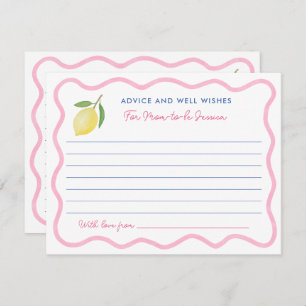 Girly roze citroenen advies goed wensen voor moede kaart