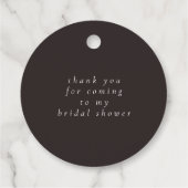 Girly Roze Discobal Elegant Vrijgezellenfeest Rond Bedankjes Labels (Achterkant)