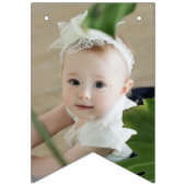 Girly roze dochter foto Gelukkige Verjaardag Vlaggetjes (Eerste vlag)