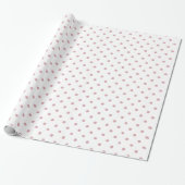 Girly roze en witte Stippen Cadeaupapier (Uitgerold)
