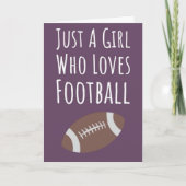 Girly roze Football Kaarten voor meisjes Schattige (Voorkant)