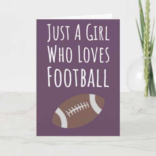 Girly roze Football Kaarten voor meisjes Schattige (Voorkant)