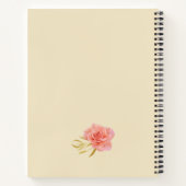 Girly Roze, Geel en Goud Floral Oriental Notitieboek (Achterkant)