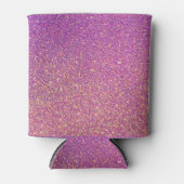 Girly roze glitter patroon blikjeskoeler (Voorkant)