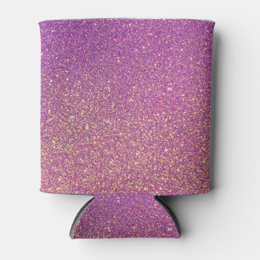 Girly roze glitter patroon blikjeskoeler (Voorkant)