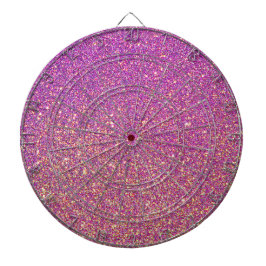 Girly roze glitter patroon dartbord