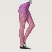 Girly roze glitter patroon leggings (Rechts)