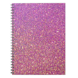 Girly roze glitter patroon notitieboek