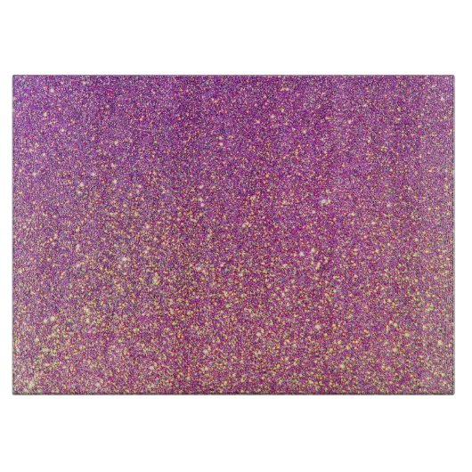 Girly roze glitter patroon snijplank (Voorkant)